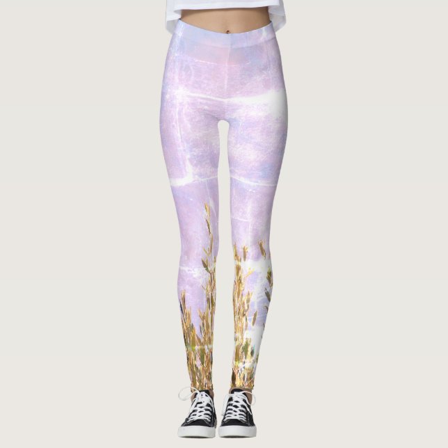 Toppen eco stil sträckte dam-baljor leggings (Framsida)