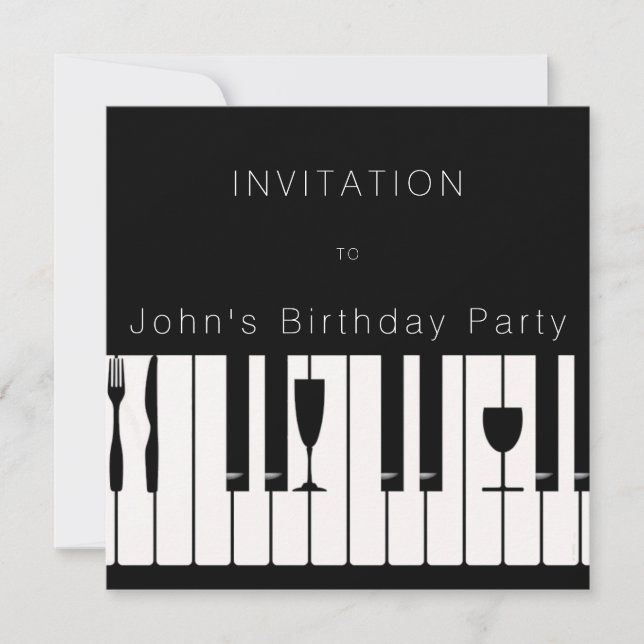 Toppen elegant inbjudningar (Framsida)