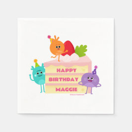 Toppen Enkelt Bumble nummer födelsedag Pappersservett