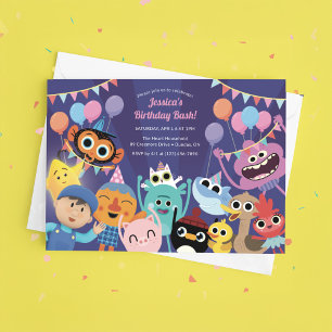 Toppen Enkla tecken Festive Birthday Inbjudningar