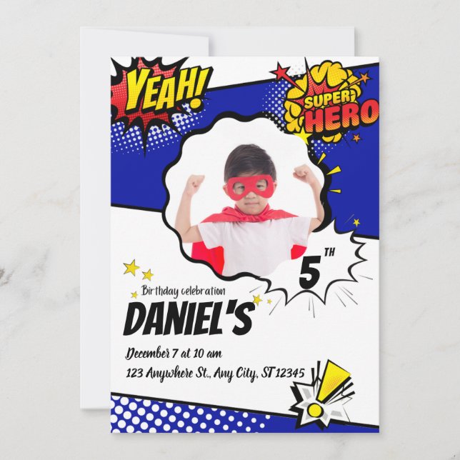 Toppen Extravaganza Party bros Inbjudningar (Framsida)