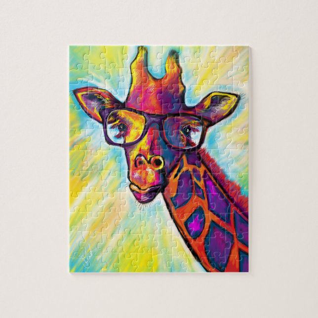 Toppen Fantastisk Giraffe Puzzle Pussel (Vertikal)