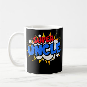 Toppen farbror Funny Coola Tecknad Tecknad Hero Gr Kaffemugg