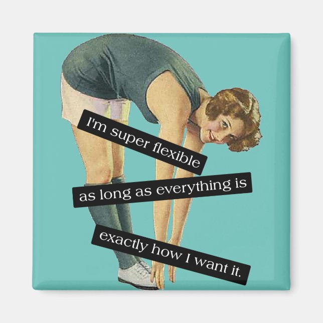 Toppen Flexible Funny Vintage Magnet (Framsidan)
