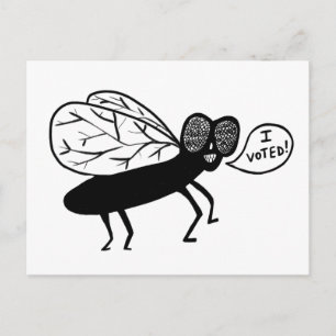 Toppen Fly säger att jag RÖSTADE! Vykort