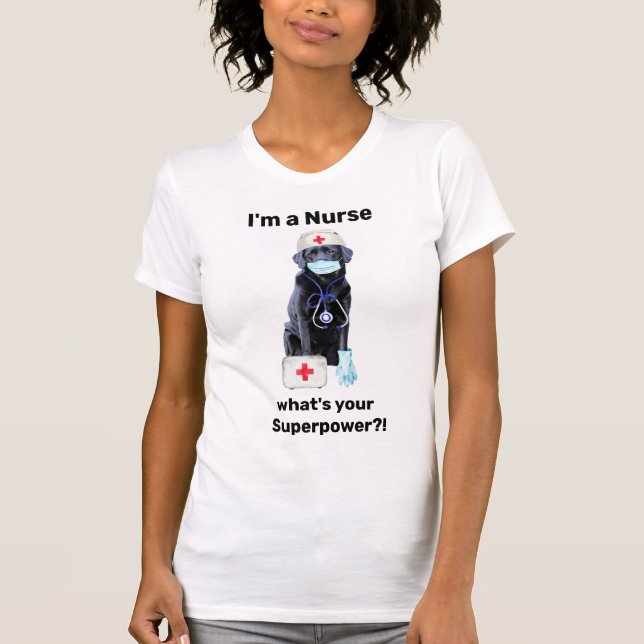 Toppen för akut Hund  för medicinsk Professionell T Shirt (Framsida)