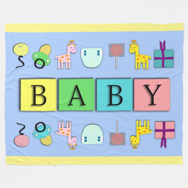 Toppen för Blanket/för baby för Fleecefilt (Framsidan (Horisontell))