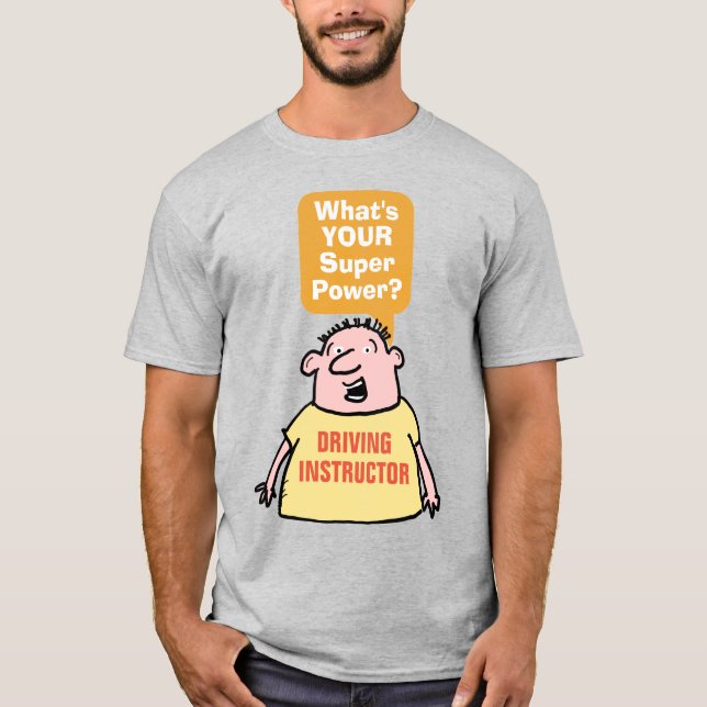 Toppen för drivinstruktör t shirt (Framsida)