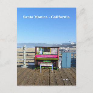 Toppen Funky Santa Monica Postcard! Vykort