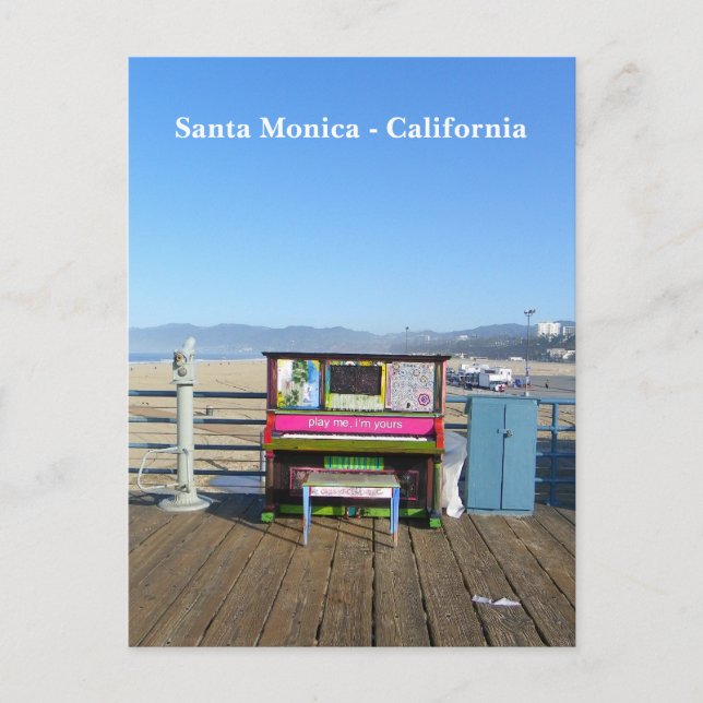 Toppen Funky Santa Monica Postcard! Vykort (Framsida)