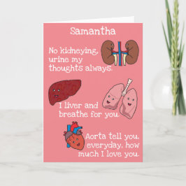 Toppen Funny Toppen Punny Anatomy Joke Valentine Helgkort