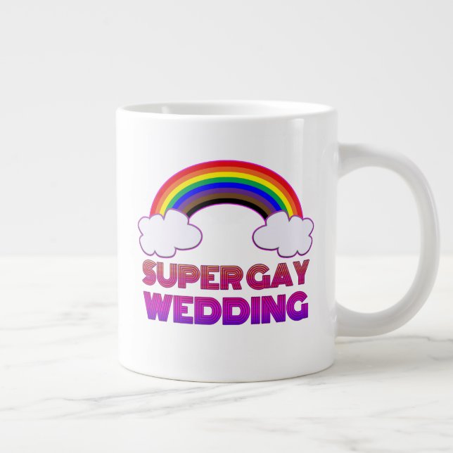 Toppen Gay Bröllop Podcast Mugg (Höger-handed) Jumbo Mugg (Höger)