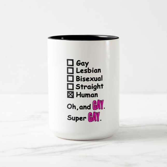 Toppen Gay Två-Tonad Mugg (Center)
