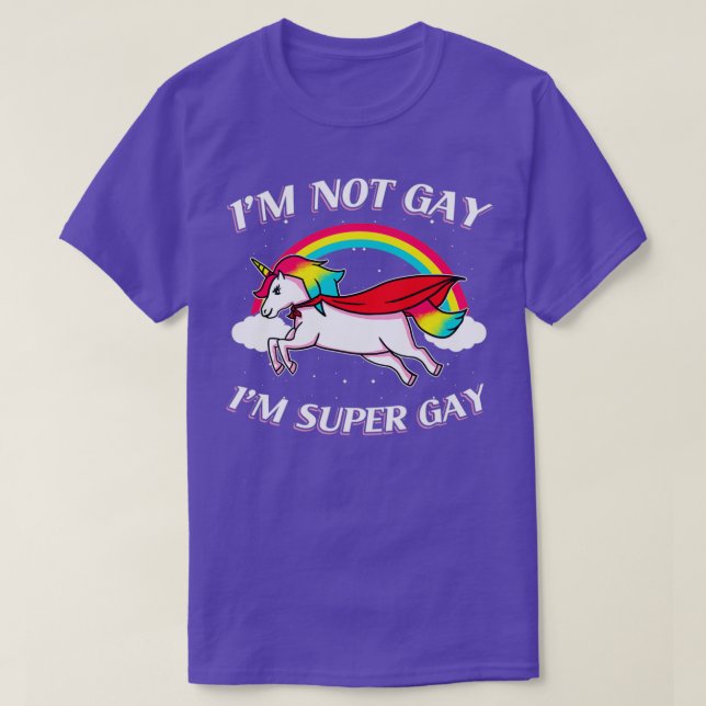 toppen gay unicorn-gåva t shirt (Design framsida)