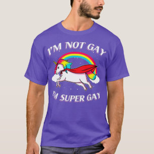 toppen gay unicorn-gåva t shirt