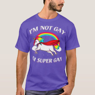 toppen gay unicorn-gåva t shirt