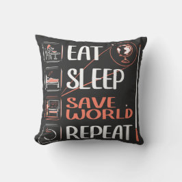 Toppen Geography Teacher Saves World Tack Gift Kudde