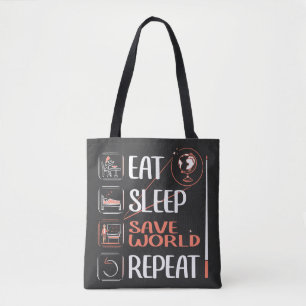 Toppen Geography Teacher Saves World Tack Gift Tygkasse