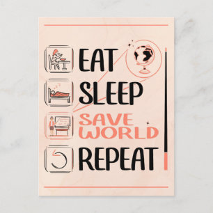 Toppen Geography Teacher Saves World Tack Gift Vykort