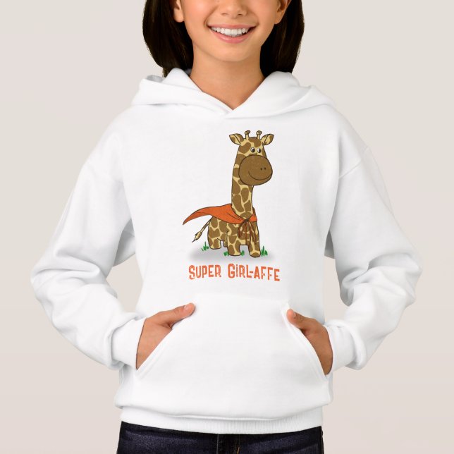Toppen Girl-Affe | Cute Baby Giraffe T Shirt (Framsida)