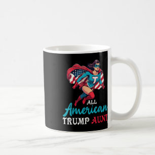 Toppen Girl All American Trump Moster Patriotic Kaffemugg
