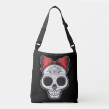 Toppen Girly Sugar Skull Illustration
