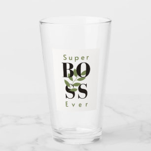 Toppen, Glass Kopp, gåva till chef Glaskopp