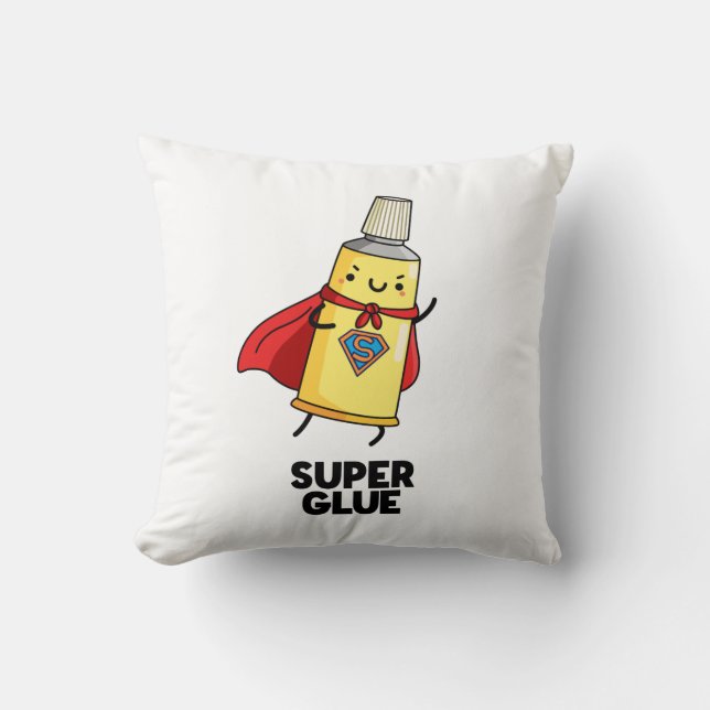 Toppen Glue Funny Toppen Hero Pun Kudde (Framsida)