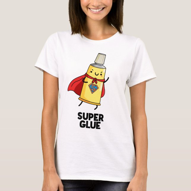 Toppen Glue Funny Toppen Hero Pun T Shirt (Framsida)