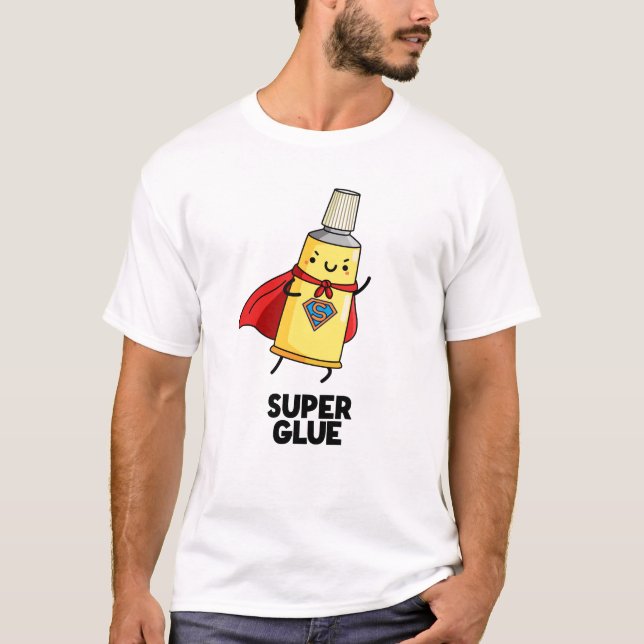 Toppen Glue Funny Toppen Hero Pun T Shirt (Framsida)