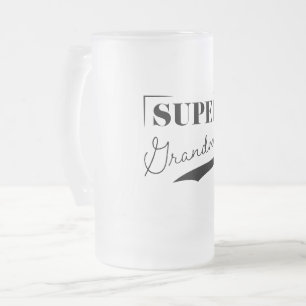 Toppen Grandma Frostat Ölglas