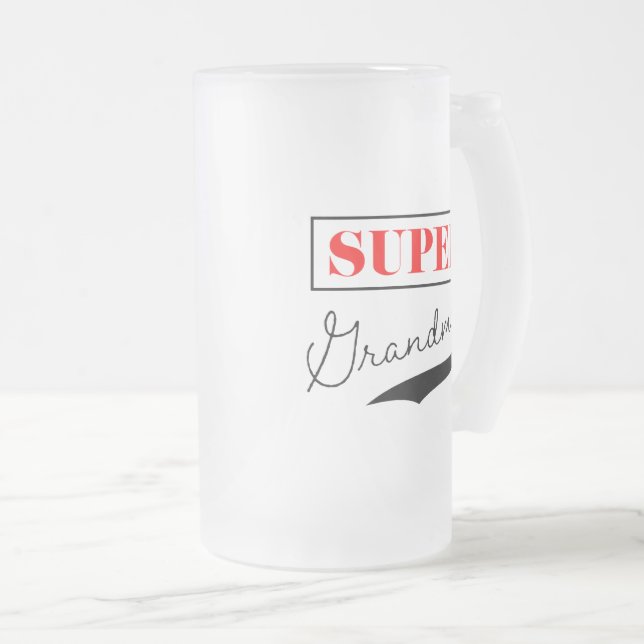 Toppen Grandma Frostat Ölglas (Framsida höger)