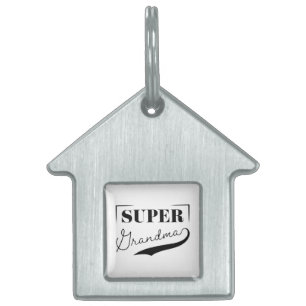 Toppen Grandma ID-bricka Husdjur