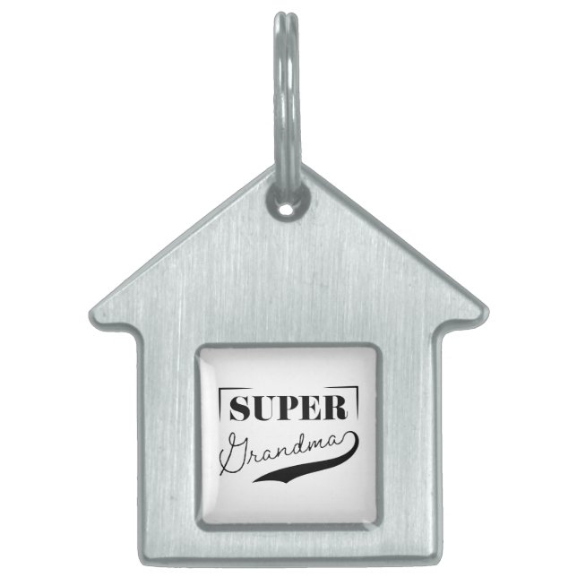 Toppen Grandma ID-bricka Husdjur (Framsidan)