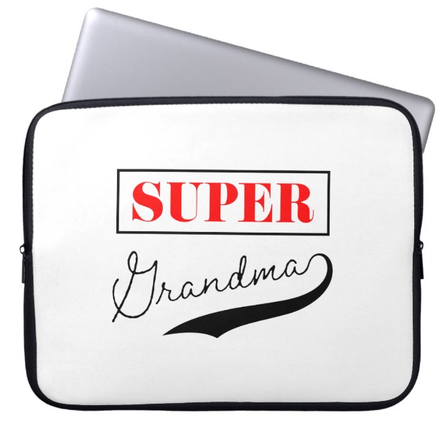 Toppen Grandma Laptop Fodral (Framsidan)