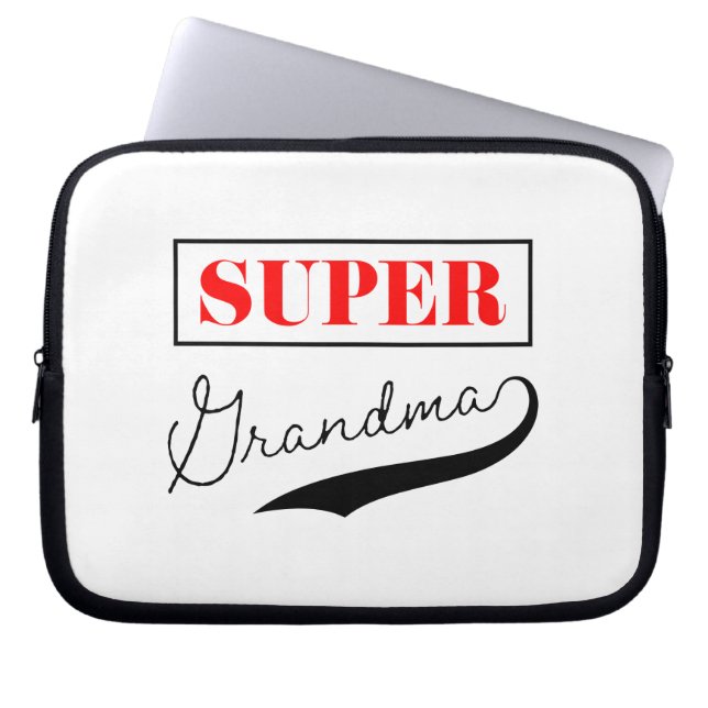 Toppen Grandma Laptop Fodral (Framsidan)