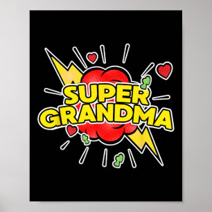 Toppen Grandma Superassistance - Grandma Mors dag Poster
