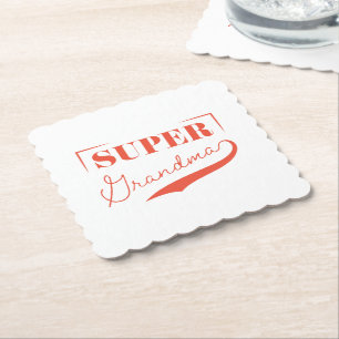 Toppen Grandma Underlägg Papper