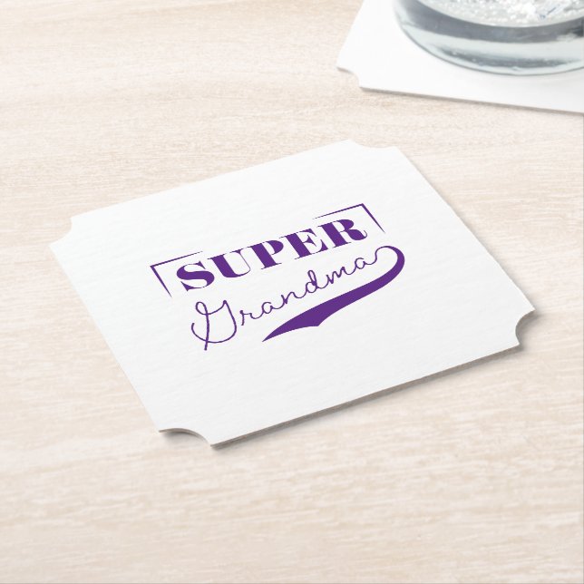 Toppen Grandma Underlägg Papper (Vinklad)