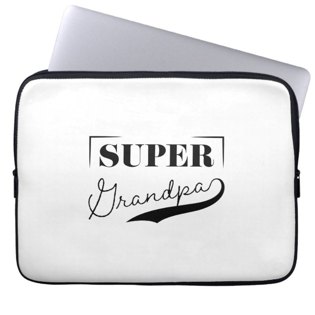Toppen Grandpa Laptop Fodral (Framsidan)