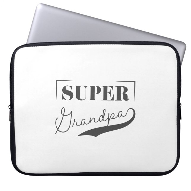 Toppen Grandpa Laptop Fodral (Framsidan)