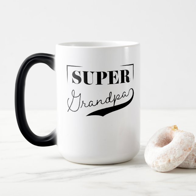 Toppen Grandpa Magisk Mugg (Med munk)