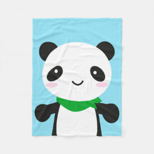 Toppen gullig Kawaii Panda Fleecefilt