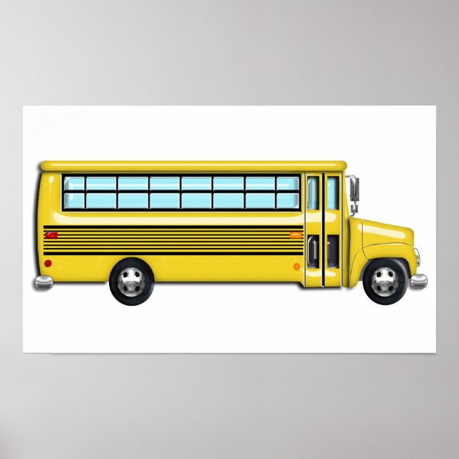 Toppen Gult School Buss Poster (Framsidan)