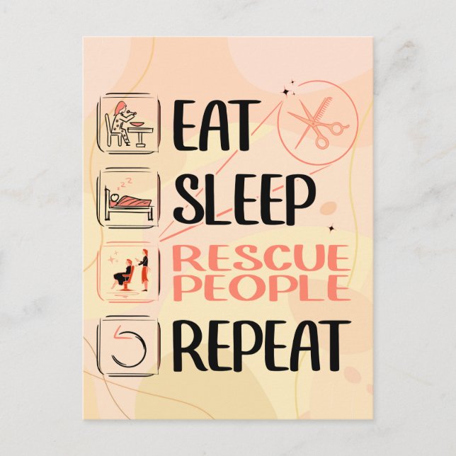 "Toppen Hairdresser/Hair Stylist" Hair Salon Gift Vykort (Framsida)