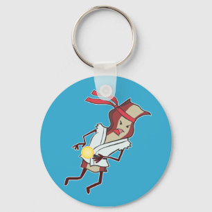 Toppen handlingbacon Keychain Nyckelring