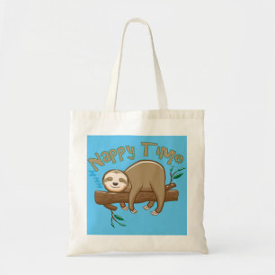 Toppen härlig Baby Sloth Tygkasse