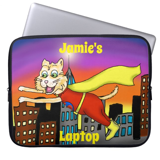 Toppen Hero Cat Laptop sleeve (Framsidan)