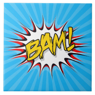 Toppen Hero Classic Bam! Åtgärdsbubbla Kakelplatta