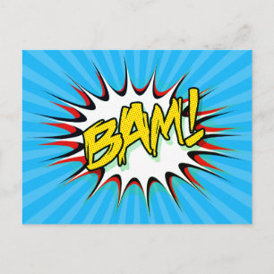 Toppen Hero Classic Bam! Åtgärdsbubbla Vykort